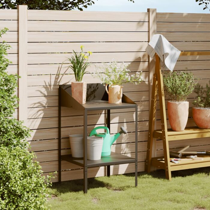 VXL8720845888930_m_en_hd_1.jpg Support pour plantes anthracite 56,5x54,5x100cm acier galvanisé – Image 1