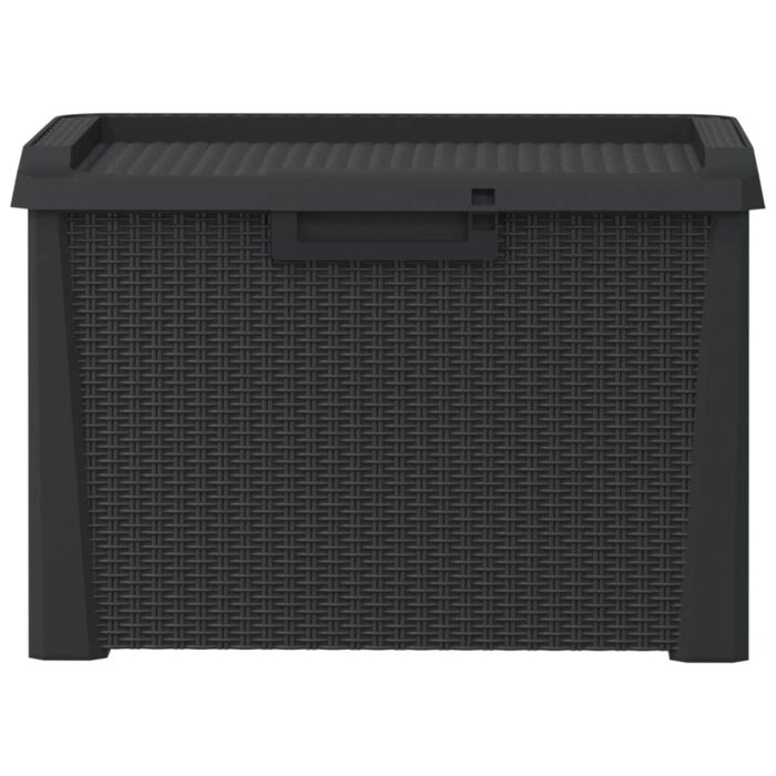 Boîte de rangement de jardin anthracite 125 L PP – Image 4
