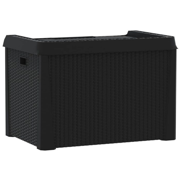 Boîte de rangement de jardin anthracite 125 L PP – Image 6