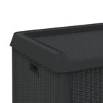 Boîte de rangement de jardin anthracite 125 L PP – Image 7