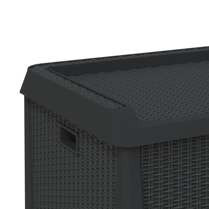 Boîte de rangement de jardin anthracite 125 L PP – Image 7