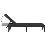 Chaise longue anthracite 186x60x29 cm PP – Image 5