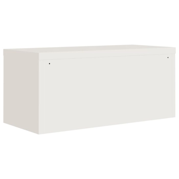 Classeur blanc 90x40x40 cm acier – Image 4