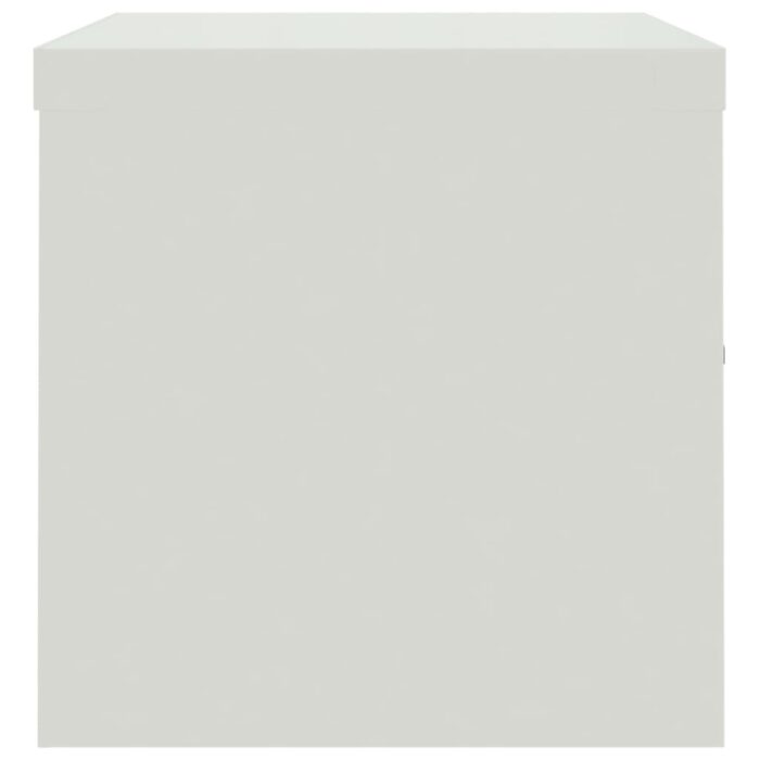 Classeur gris clair 90x40x40 cm acier – Image 3
