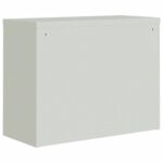 Classeur gris clair 90x40x70 cm acier – Image 4