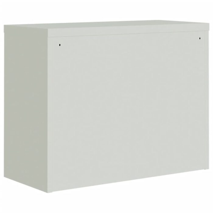 Classeur gris clair 90x40x70 cm acier – Image 4