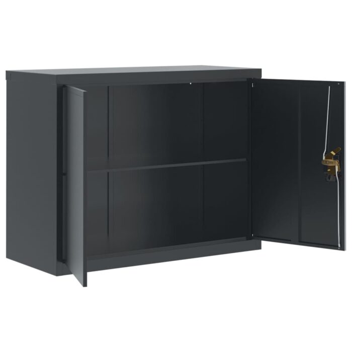 Classeur anthracite 90x40x70 cm acier – Image 2
