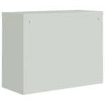 Classeur gris clair et bleu 90x40x70 cm acier – Image 4