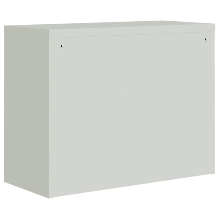 Classeur gris clair et bleu 90x40x70 cm acier – Image 4