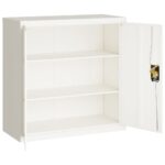 Classeur blanc 90x40x90 cm acier – Image 2