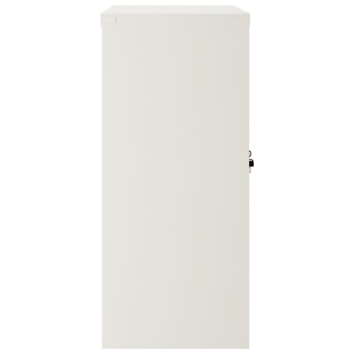 Classeur blanc 90x40x90 cm acier – Image 3