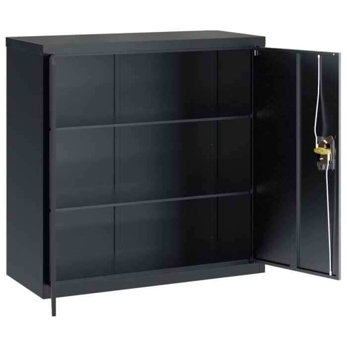 Classeur anthracite 90x40x90 cm acier – Image 2