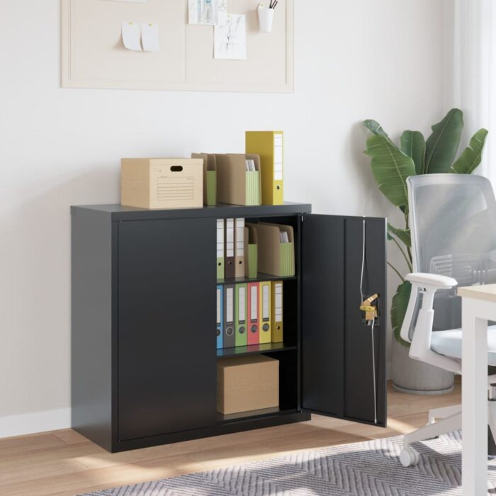 Classeur anthracite 90x40x90 cm acier – Image 1