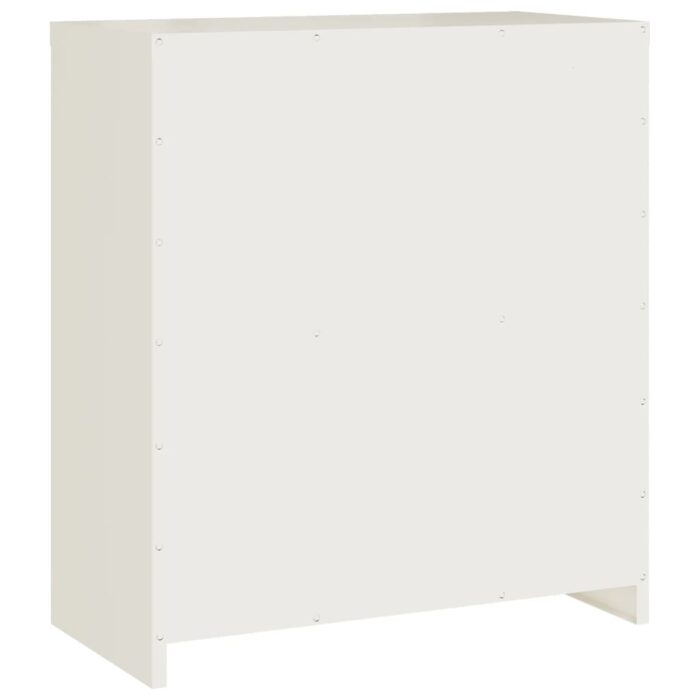 Classeur blanc 79x40x90 cm acier – Image 4