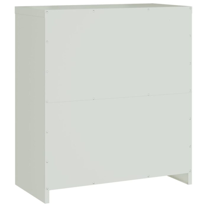 Classeur gris clair 79x40x90 cm acier – Image 4