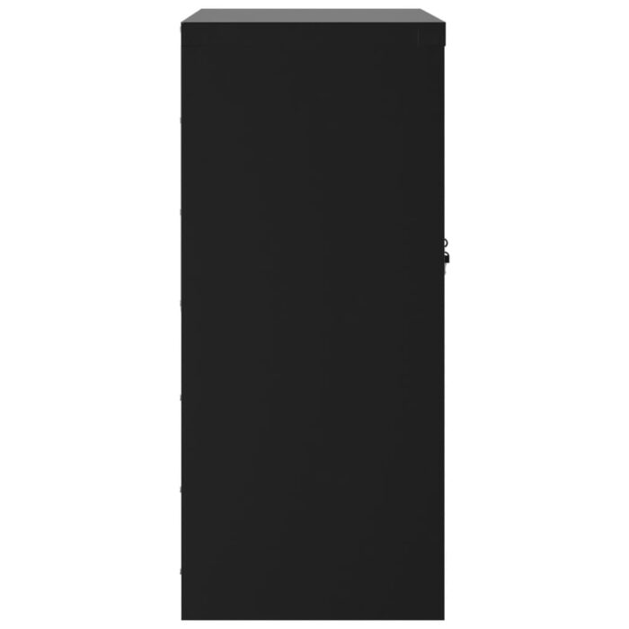 Classeur noir 79x40x90 cm acier – Image 3