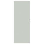 Classeur gris clair 90x40x105 cm acier – Image 3