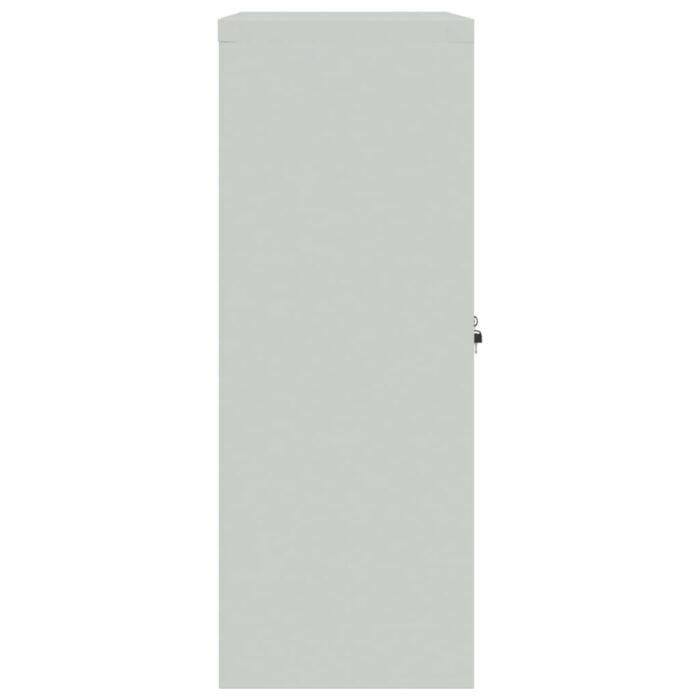 Classeur gris clair 90x40x105 cm acier – Image 3
