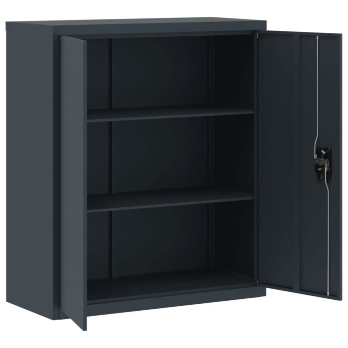 Classeur anthracite 90x40x105 cm acier – Image 2
