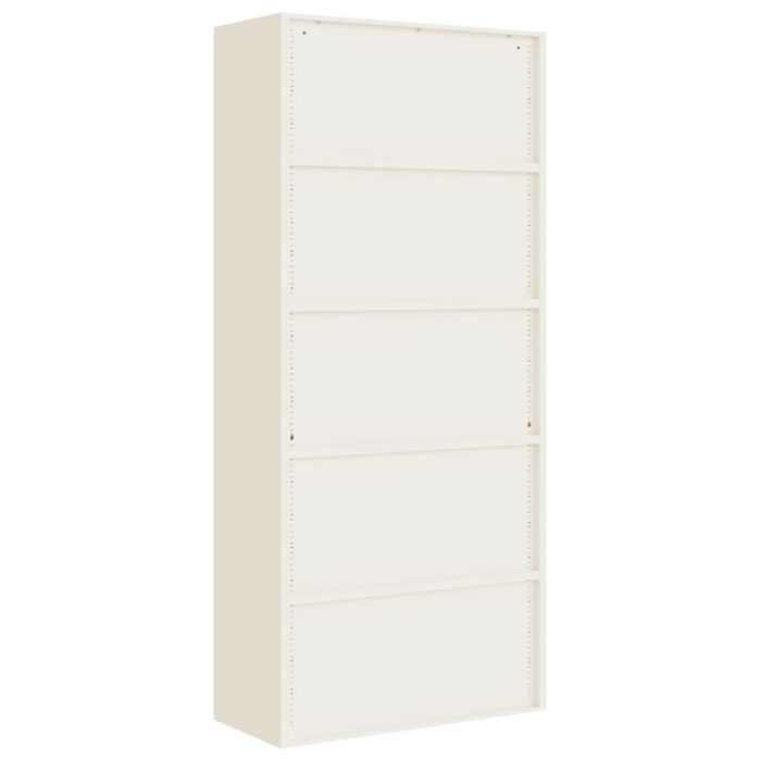 Classeur blanc 90x40x200 cm acier – Image 4