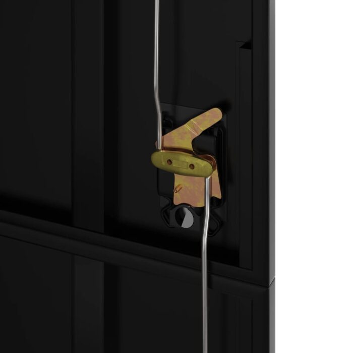 Classeur noir 90x40x200 cm acier – Image 5