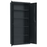 Classeur anthracite 90x40x200 cm Acier – Image 2