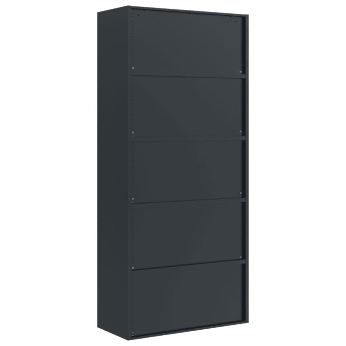 Classeur anthracite 90x40x200 cm Acier – Image 4