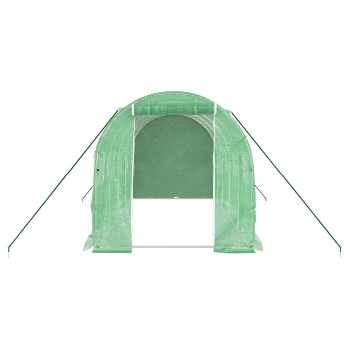 Serre avec cadre en acier vert 8 m² 4x2x2 m – Image 2