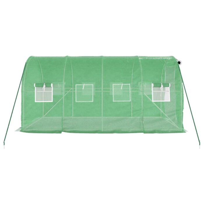 Serre avec cadre en acier vert 8 m² 4x2x2 m – Image 3