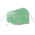 Serre avec cadre en acier vert 8 m² 4x2x2 m – Image 4