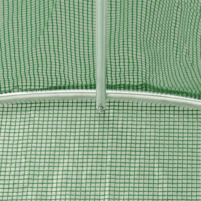 Serre avec cadre en acier vert 8 m² 4x2x2 m – Image 7