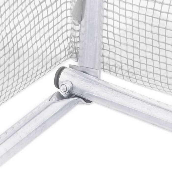 Serre avec cadre en acier blanc 18 m² 6x3x2 m – Image 9