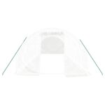 Serre avec cadre en acier blanc 24 m² 8x3x2 m – Image 2