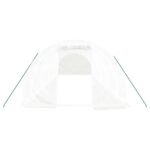 Serre avec cadre en acier blanc 30 m² 10x3x2 m – Image 2