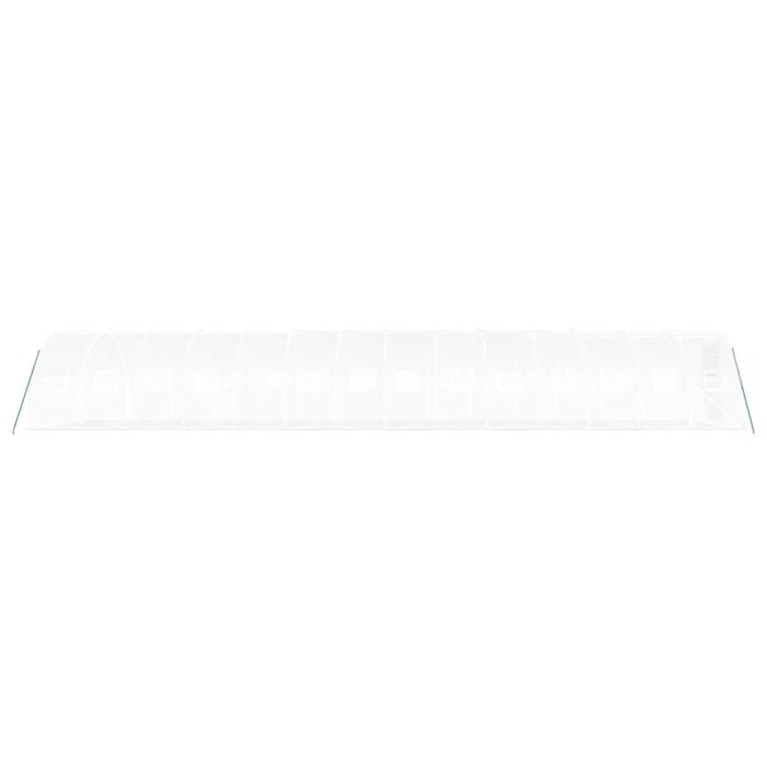 Serre avec cadre en acier blanc 42 m² 14x3x2 m – Image 3