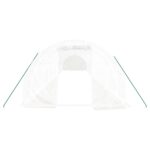 Serre avec cadre en acier blanc 48 m² 16x3x2 m – Image 2