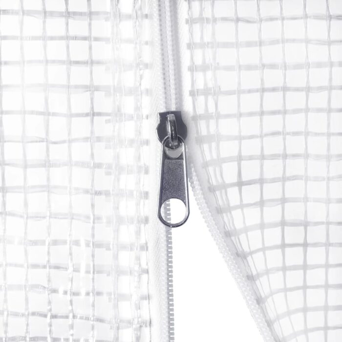 Serre avec cadre en acier blanc 54 m² 18x3x2 m – Image 5