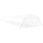 Serre avec cadre en acier blanc 60 m² 20x3x2 m – Image 4