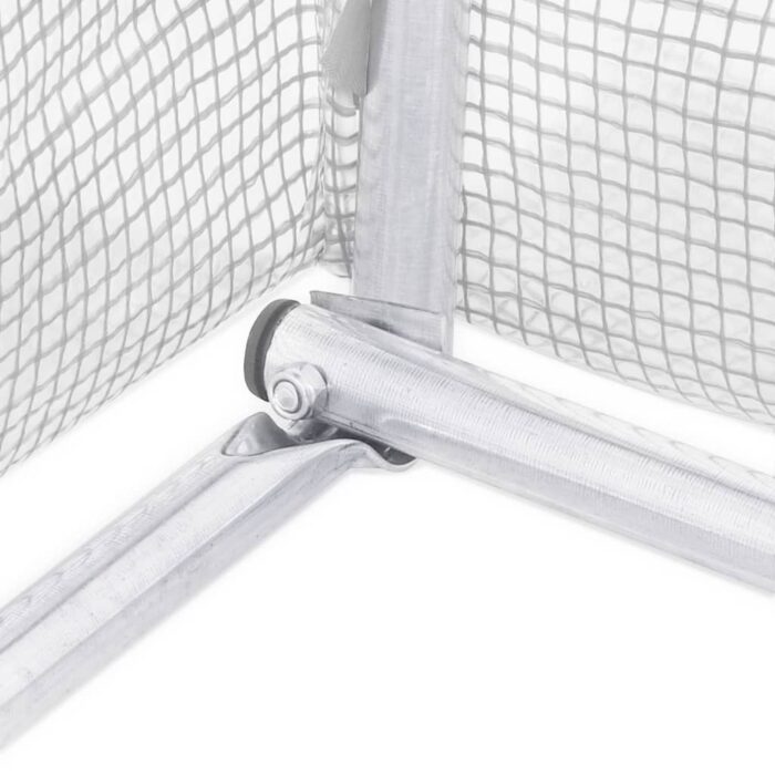 Serre avec cadre en acier blanc 60 m² 20x3x2 m – Image 9