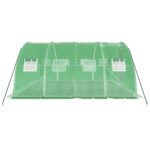 Serre avec cadre en acier vert 16 m² 4x4x2 m – Image 3