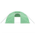 Serre avec cadre en acier vert 64 m² 16x4x2 m – Image 2