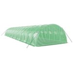 Serre avec cadre en acier vert 64 m² 16x4x2 m – Image 4