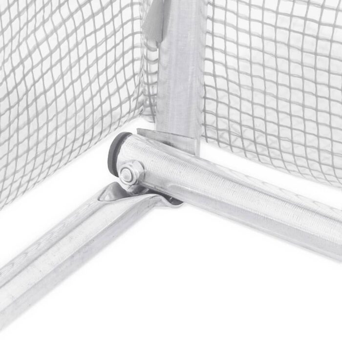 Serre avec cadre en acier blanc 16 m² 4x4x2 m – Image 6