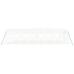 Serre avec cadre en acier blanc 32 m² 8x4x2 m – Image 3