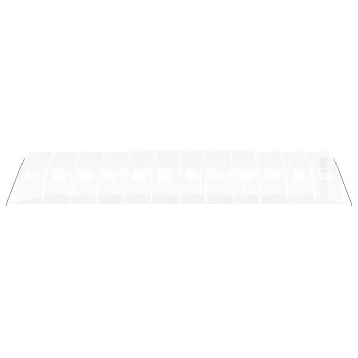 Serre avec cadre en acier blanc 48 m² 12x4x2 m – Image 3