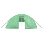 Serre avec cadre en acier vert 80 m² 16x5x2,3 m – Image 2