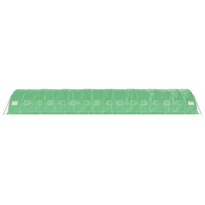 Serre avec cadre en acier vert 80 m² 16x5x2,3 m – Image 3