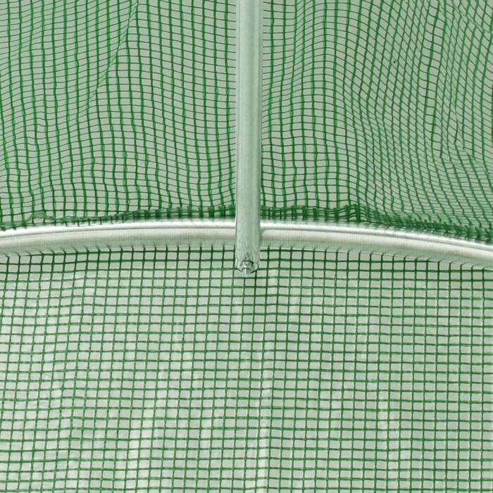 Serre avec cadre en acier vert 80 m² 16x5x2,3 m – Image 7