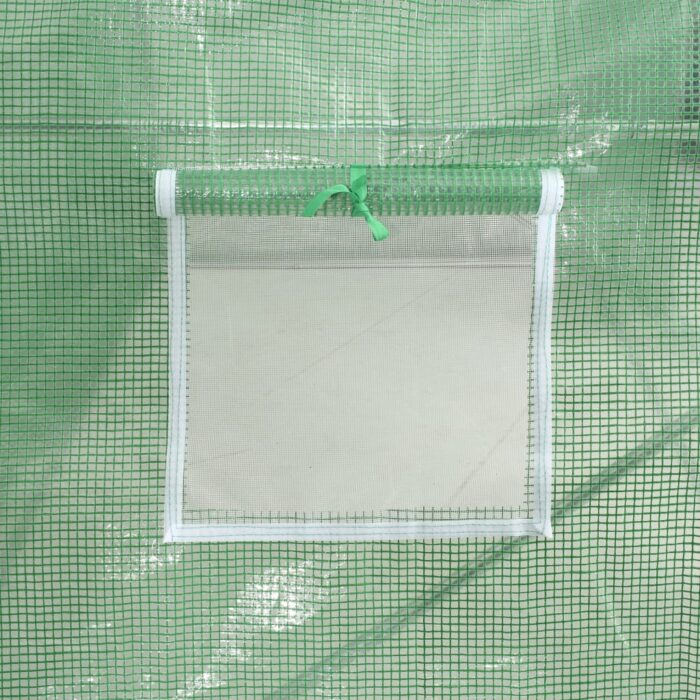 Serre avec cadre en acier vert 80 m² 16x5x2,3 m – Image 8