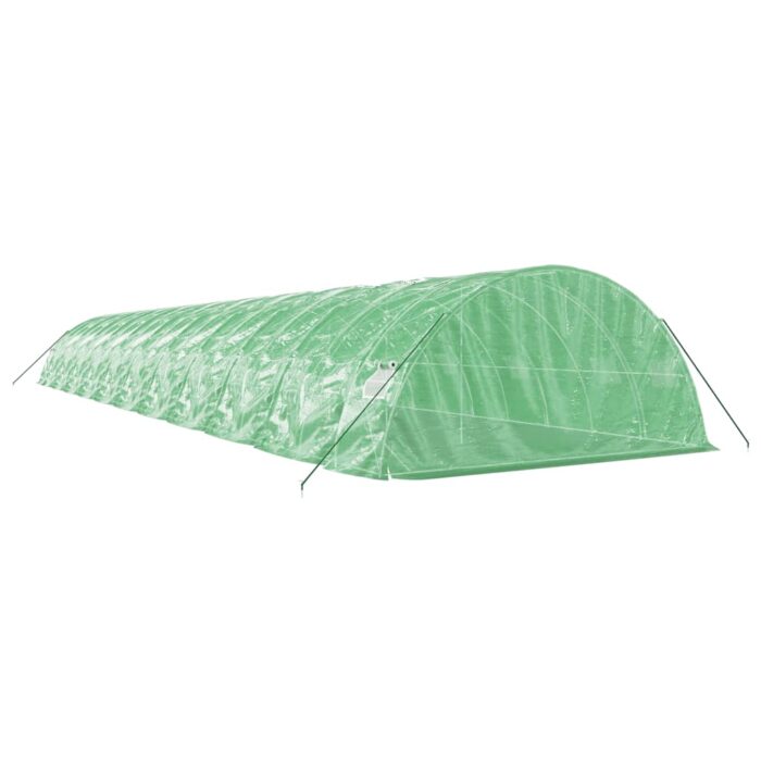 Serre avec cadre en acier vert 110 m² 22x5x2,3 m – Image 4